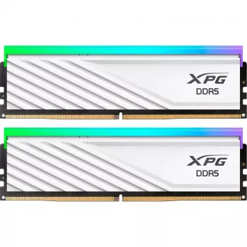 ADATA DIMM 16 GB DDR5-5600 (2x 8 GB) Dual-Kit (balta, AX5U5600C468G-DTLABRWH, XPG Lancer Blade RGB, INTEL XMP, AMD EXPO) - 16 GB - DDR5
