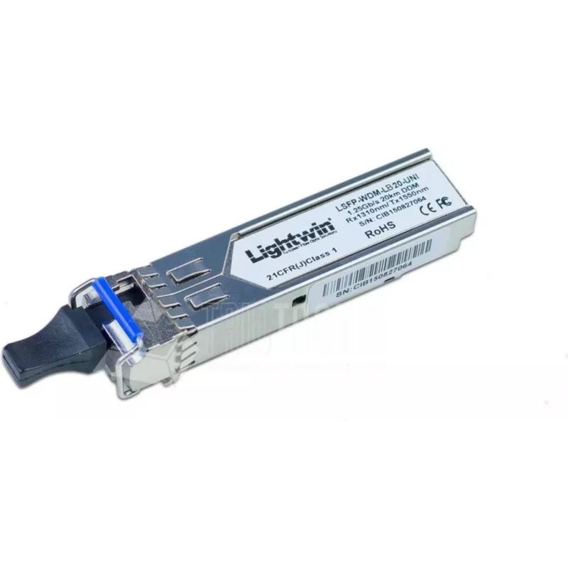 Lightwin WDM SFP 1000Base-LX Singlemode, 10KM, Universal Suderinama SFPs / XFPs (LSFP-WDM-LB10-UNI)