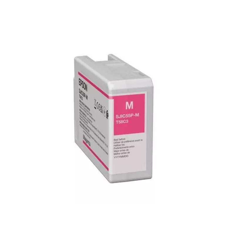 Rašalinė kasetė Epson SJIC55(M), skirta ColorWorks CW-D6500/D6000, purpurinė