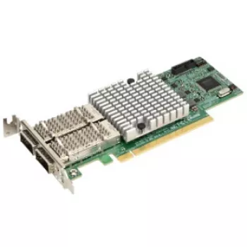 Supermicro tinklo kortelė dviejų prievadų QSFP28 100 Gbit LP CX-4 EN AOC-S100G-M2C viena