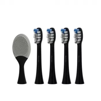Dantų šepetėlio keičiamos galvutės No name LOVIO_SonicProtect PRO vidutinio kietumo šereliai 5 vnt. LVTB124BK-HM
