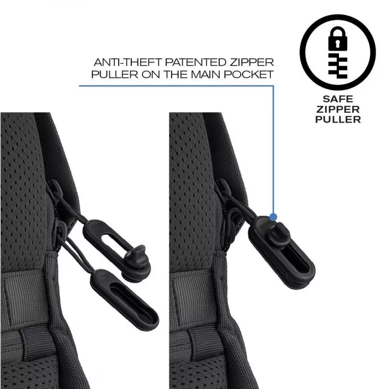 Laisvalaikio kuprinė XDDESIGN Bobby Soft su 15,6 colio nešiojamojo kompiuterio skyriumi, 16 l, PET, juoda