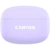 Canyon TWS-9 CNS-TWS9P ausinės – tikrai belaidės – Bluetooth 5.4 – į ausį – 6h + 30h veikimo laikas – USB-C įkrovimo dėklas – jutiklinis valdymas – alyvinė