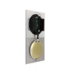 NeXtime klok 3028 OP Laikrodis, 16x30.2 cm, Sieninis, Stiklas, Sidabrinis