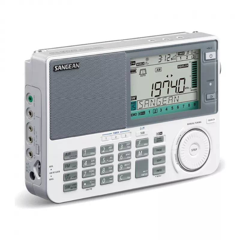 Nešiojamasis radijas Sangean ATS-909 X2 — baltas — AM FM SW skaitmeninis derinimas