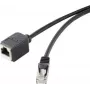 Eterneto ilginimo kabelis Renkforce 1464707 RJ45 Cat 5e 1 m Juodas