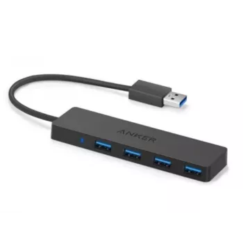 USB šakotuvas Anker Innovations A7516016 USB 3.2 Gen 1 Type-A 5000 Mbit/s Juoda
