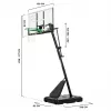 Stovas krepšinio lankui Salta Guard 138 x (296–371) x 240 cm, modelis 5134