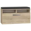 Uždara batų spintelė Top e Shop RIVA SZAFKA SONOMA — Ąžuolo apdaila, 850×460 mm, 16 mm medžio drožlių plokštė