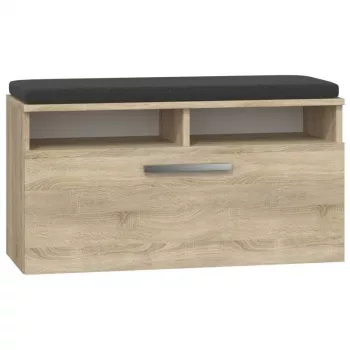 Uždara batų spintelė Top e Shop RIVA SZAFKA SONOMA — Ąžuolo apdaila, 850×460 mm, 16 mm medžio drožlių plokštė