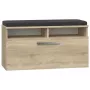 Uždara batų spintelė Top e Shop RIVA SZAFKA SONOMA — Ąžuolo apdaila, 850×460 mm, 16 mm medžio drožlių plokštė