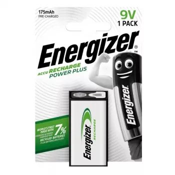 Energizer NiMH įkraunama 9 V PP3 baterija 175 mAh, vienos pakuotė