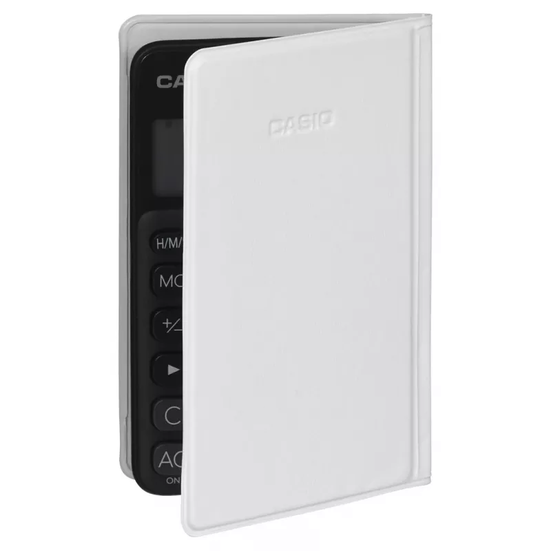 Pagrindinis skaičiuotuvas CASIO SL-310UC-BK — 10 skaitmenų, baterija/saulės energija, mokesčių ir pelno funkcijos, kišeninis dydis (70×118×8,4 mm), juodas