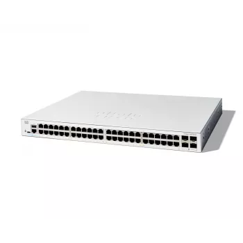 Cisco Catalyst 1300-48T-4G valdomas jungiklis, 48 prievadų GE, 4x1GE SFP, ribota viso gyvenimo apsauga (C1300-48T-4G)