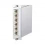 METZ CONNECT BTR E-DAT C6A 6x8 paviršinio montavimo paskirstymo skydas - modulinis įėjimas - anoduotas aliuminis - 6 prievadai (130857C-E)