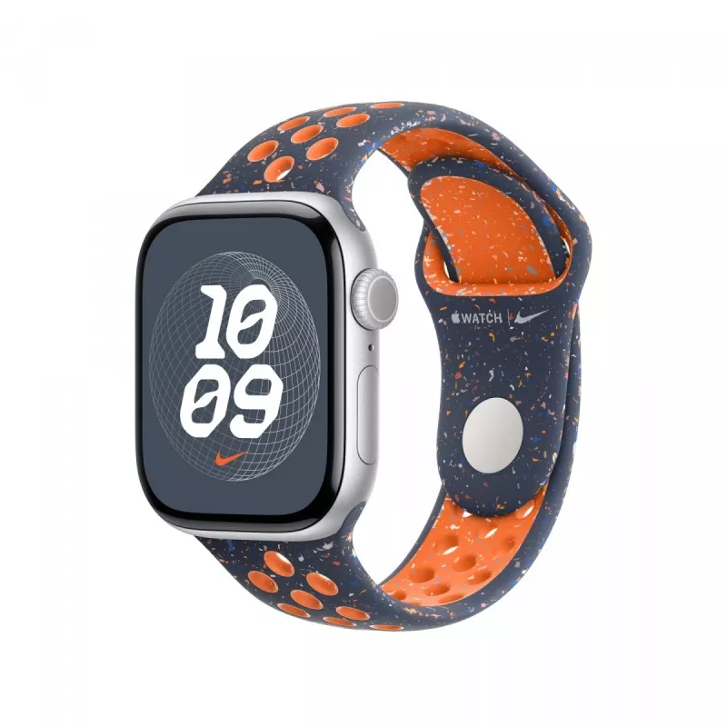 40 mm mėlynos liepsnos Nike sportinis dirželis – S/M