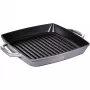 Grill Pan Staub 40511-684-0 kvadratinė 28 cm, tinkama indukcijai, grafito pilkumo