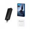 USB Type-A Wi‑Fi 6E adapter Cudy WU5400, dual‑band 2x2, 2402 Mbit/s, Juoda