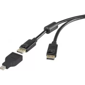 DisplayPort į Mini DisplayPort laidas Renkforce 3 m – 1x DisplayPort kištukas prie 1x Mini DisplayPort kištuko