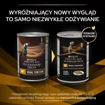 Šlapias šunų maistas PURINA Pro Plan Veterinary Diets NF Renal Function terapinis, kiauliena, 400 g skardinė