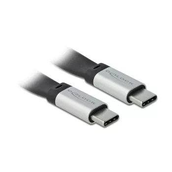 USB laidas DeLOCK 85926 USB 3.2 Gen 2 0,22 m USB C juoda sidabrinė
