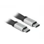USB laidas DeLOCK 85926 USB 3.2 Gen 2 0,22 m USB C juoda sidabrinė