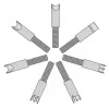 Rankinė plokštuma YATO YT-62910 aliuminis plokštumas 155×20×50 mm, 7 peiliai, 9 mm plotis