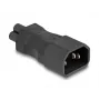 DeLOCK tinklo adapteris IEC 60320 C14 į C5 kištukinį lizdą 2,5 A tiesus juodas