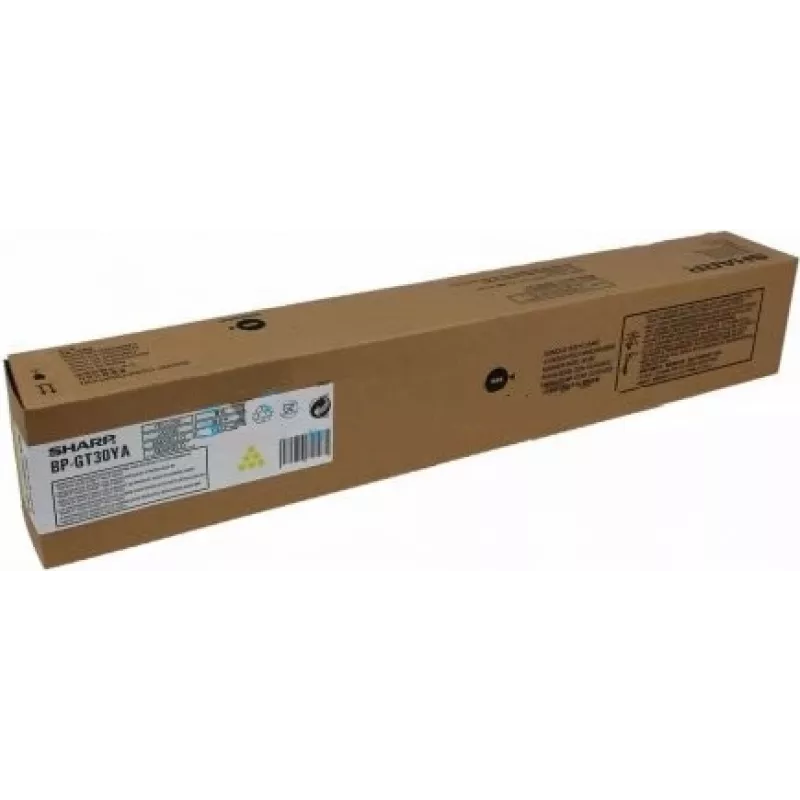 Dažų kasetė Sharp BPGT30YA Geltona Sharp spausdintuvams — Originali keitimo kasetė, modelis BPGT30YA