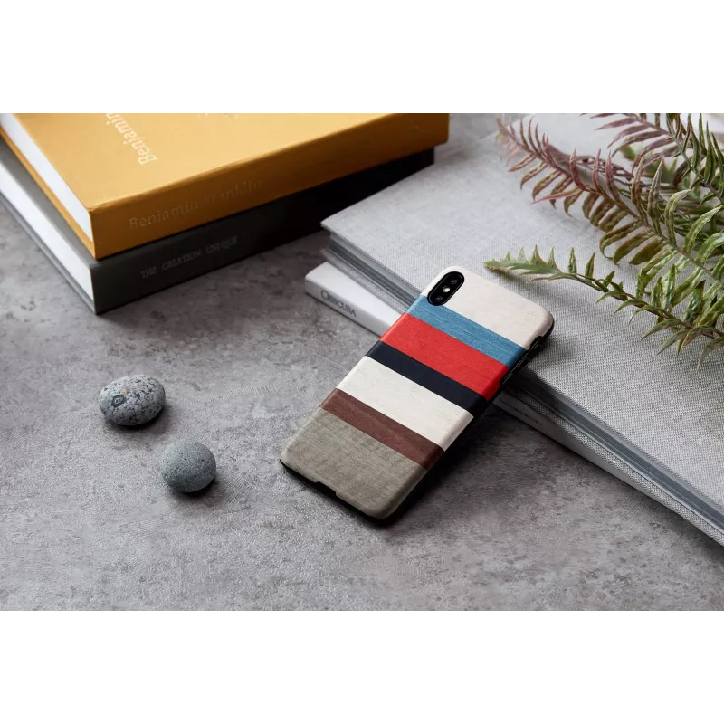 man and wood išmaniojo telefono dėklas iPhone X/XS — Corallina White