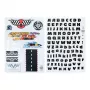 Sienų lipdukai Paladone Hot Wheels Personalisation PP13745HW — dekoratyvūs lipnūs lipdukai vaikų kambariams