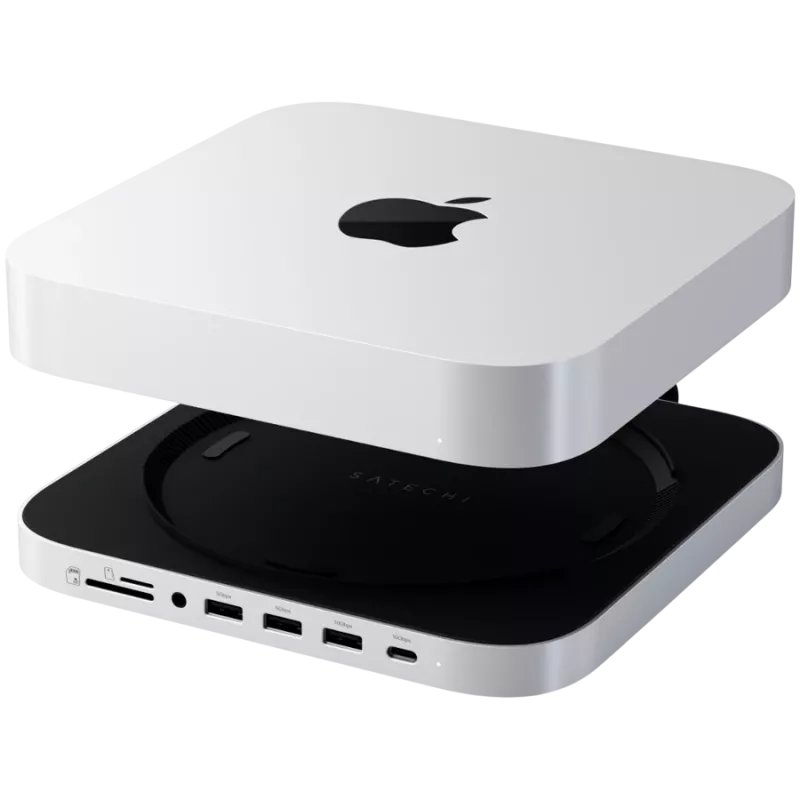 Nešiojamųjų kompiuterių dokas Satechi ST-GMMSHS laidinis USB 3.2 Gen 2 Type-C baltas