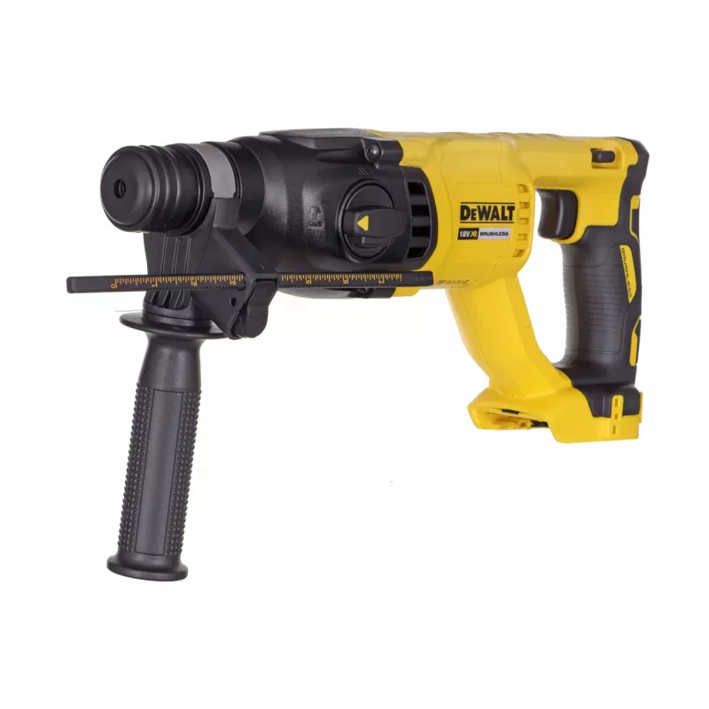 Rotacinis plaktukas DeWalt DCH133N-XJ, belaidis 18 V, 5 Ah baterija, SDS‑Plus, 2,6 J smūgio energija, 26 mm betono gręžimas