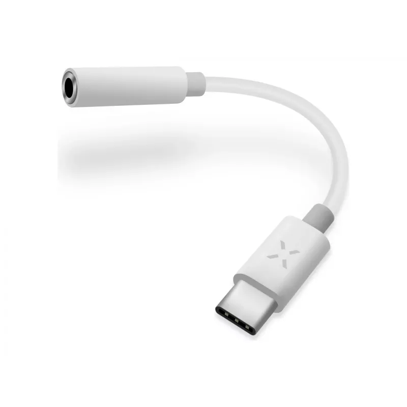 FIXED Link AdapterUSB-C/3.5mm lizdas, balta | Fixed