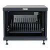 Stovo lentyna TECHLY 367652 kabelių tvarkyklė su 3M lipniu montavimu, plieninė, 550×550×410 mm, juoda