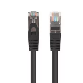Lanberg kabelio komutacinis kabelis Cat.6 Ftp 0,5 m juodas Fluke Passato pakuotėje 10 vnt. (F/UTP, CAT6, 0.50m), tinklo kabelis