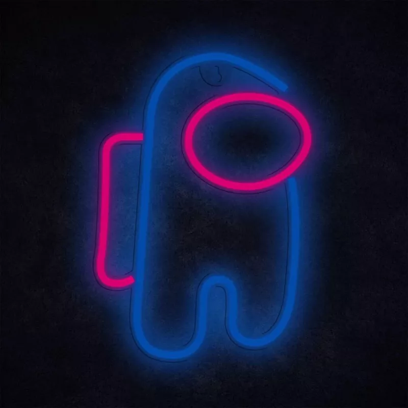 Dekoratyvinė neoninio stiliaus LED šviesa MANTA SNL27BLT Style Neon Lights ASTRONAUT, jungiama prie elektros tinklo, stalinė arba prie sienos tvirtinama LED akcentinė šviesa