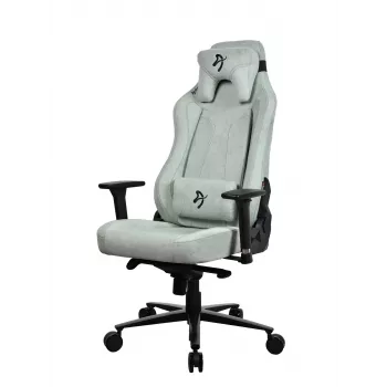 Žaidimų kėdė Arozzi Vernazza SoftFabric Pearl Green — ergonomiška žaidimų kėdė, minkštas audinys