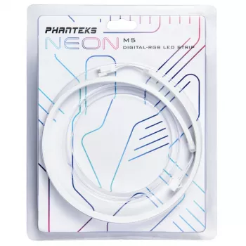 LED juostelė Phanteks PH-NELEDKT_M5_WT01 — universali 550 mm, 5 V, 5,7 W, juoda