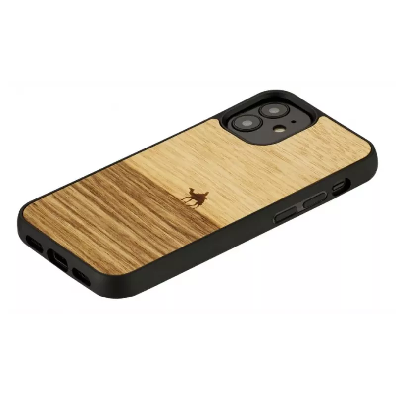 Apsauginis telefono dėklas Man and Wood iPhone 12 mini — Terra Juoda