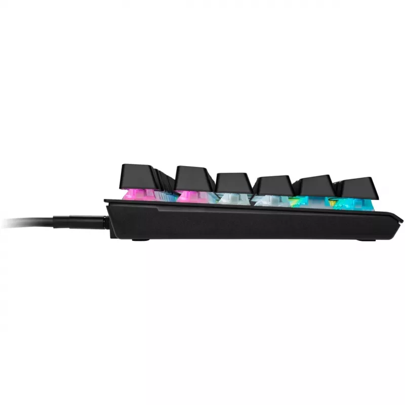 Corsair K60 PRO TKL optinė-mechaninė žaidimų klaviatūra, OPX jungikliai, RGB, juoda