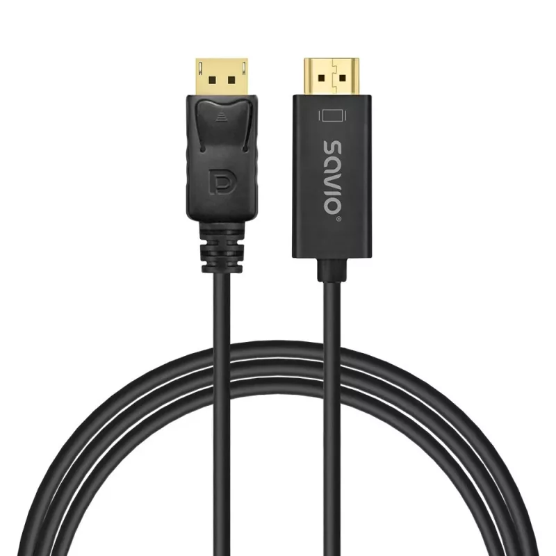 Laidas DisplayPort į HDMI 1,5 m, CL-183 Savio SAVKABELCL-183