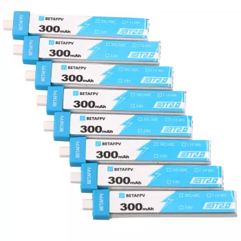 BetaFPV BT2.0 1S Drono Baterijų Rinkinys 300mAh 8 vnt., 3,8 V