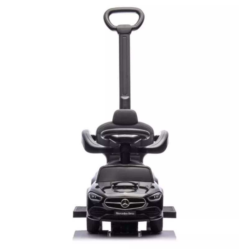 Stumiamas vaikiškas automobiliukas milly mally Mercedes C-Class juodas, modelis 6107