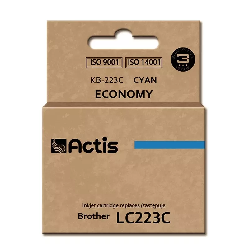 Actis KB-223C rašalas (Brother LC223C pakaitalas; Standard; 10 ml; žydra)