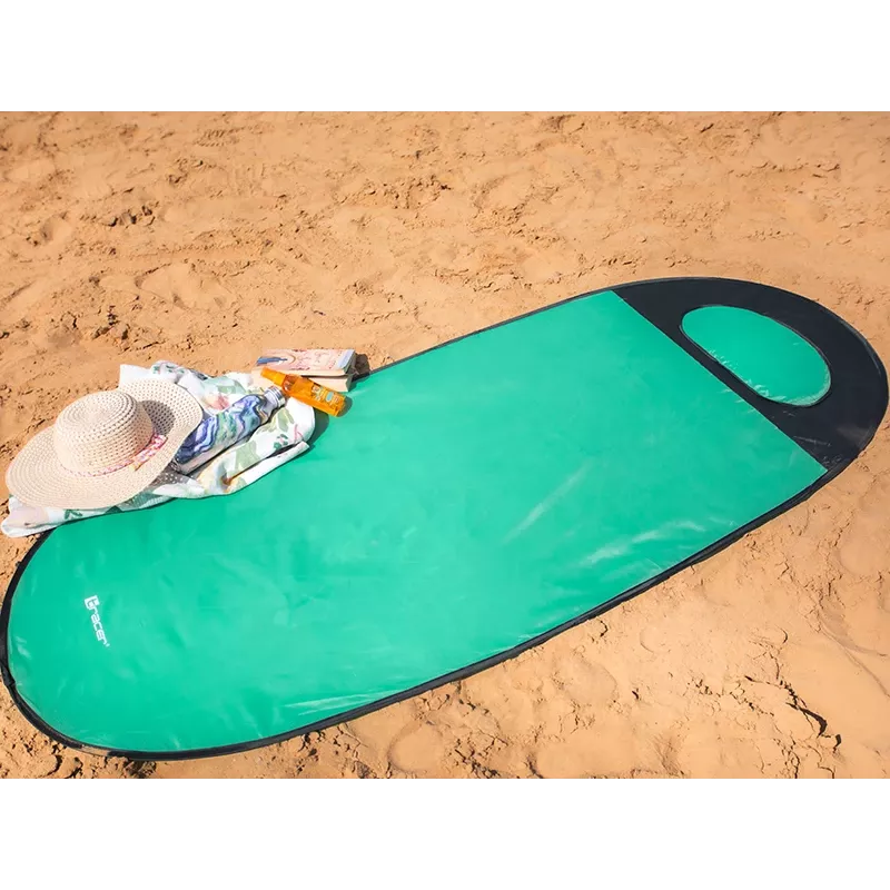 TRACER Beach Mat Pop Up 46948 – lengvas nešiojamas mėtų spalvos sulankstomas kilimėlis