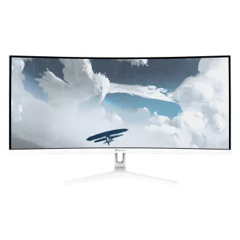 Lenktas monitorius Arozzi Nova 34 colių (86,4 cm) VA LED 3440×1440 21:9 1 ms Baltas