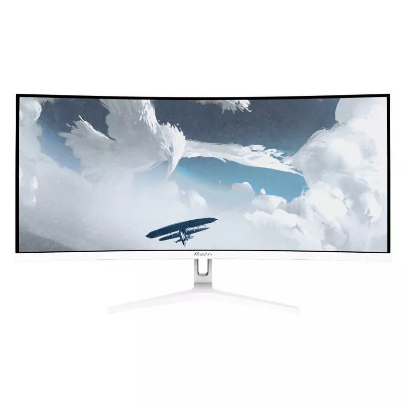 Lenktas monitorius Arozzi Nova 34 colių (86,4 cm) VA LED 3440×1440 21:9 1 ms Baltas