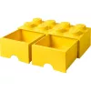 LEGO Drawer Brick 8 — geltonas (modelis 40061732) laikymo stalčius kaladėlėms ir smulkioms dalims