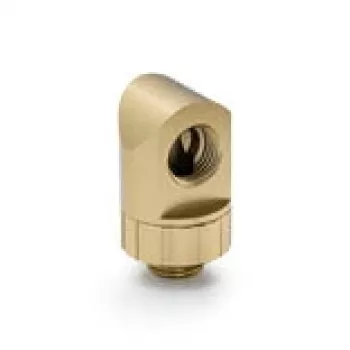 BitsPower 90° sukamasis jungties elementas Artemis BPM-AT90R Gold — kampinis montavimo elementas vandens aušinimui
